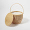 Sunnylife - PicnicRound Picnic Cooler Basket Natural