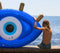 Sunnylife - Pool Floats Luchtbed Greek Eye - Kunststof - Blauw