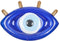 Sunnylife - Pool Floats Luchtbed Greek Eye - Kunststof - Blauw