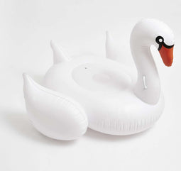 Sunnylife - Pool Floats Luxe Ride On Zwaan - Kunststof - Wit