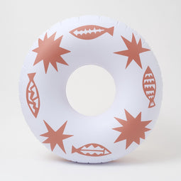 Sunnylife - Pool Floats Zwemband De Playa Coral Boilogisch Afbreekbaar - Kunststof - Oranje