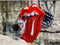 Sunnylife - Rolling Stones Zwemband - PVC - Zwart