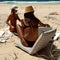 SunnyLife - The Vacay - Lean Back - Strandstoel/kussen - Khaki gestreept