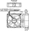 Sunon EEC0382B3-000U-A99 Axiaalventilator 24 V/DC 157.96 m³/h (l x b x h) 38 x 120 x 120 mm