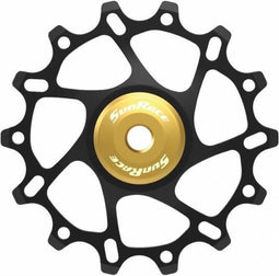 Sunrace Derailleurwieltje 14 Tanden Zwart/geel