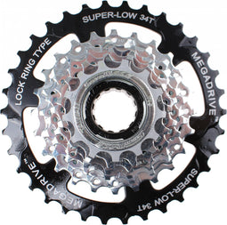 Sunrace Pion 7s 13-34t Zilver