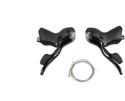 Sunrace Shifter Race Dubbel 8v Zwart/zilver Str-81