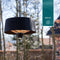 Sunred - Artix - Bright lijn - Zwart - Hangend model - Terrasverwarmer - Infraroodstraling - 1500 W - ECO - 3 standen - LED - Afstand bestuurbaar - Elektrische heater