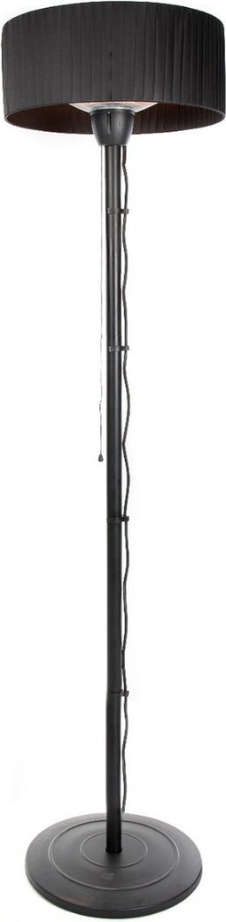 Sunred - Artix - Bright lijn - Zwart - Staand model - Terrasverwarmer - Infraroodstraling - 1500 W - 1 stand – aan/uit knop - Elektrische heater