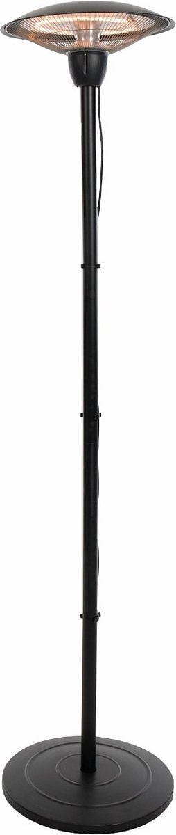 Sunred – Barcelona - Bright lijn - Zwart – Staand model - Terrasverwarmer - Infraroodstraling - 1500 W - Elektrische heater