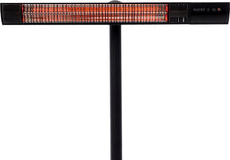 Sunred - Dark lijn - Zwart - Staand model - Terrasverwarmer – Carbon rosé goud technologie - 2500 W – ECO - 3 standen - Afstand bestuurbaar - Elektrische heater