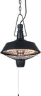 Sunred – Indus - Bright lijn - Zwart - Hangend model - Terrasverwarmer – Halogeen technologie - 2100W - Elektrische heater