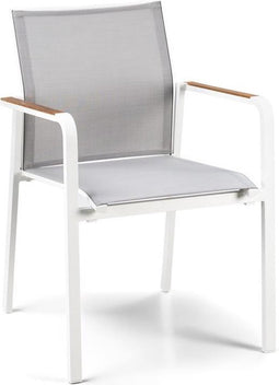 SUNS Tutti Dining Tuinstoel - Mat White/White Grey