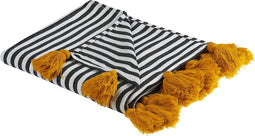 SUNWAL - Plaid - Zwart - 130 x 170 cm - Polyester