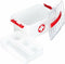 Sunware - Q-line EHBO doos met inzet 6L wit rood - 30 x 20 x 14,7 cm