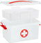 Sunware - Q-line EHBO doos met inzet 6L wit rood - 30 x 20 x 14,7 cm