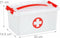 Sunware - Q-line EHBO doos met inzet 6L wit rood - 30 x 20 x 14,7 cm