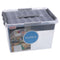 Sunware Q-Line Opbergbox met Inzet 22L Zilver/Transparant