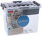 Sunware - Q-line opbergbox met inzet 9L transparant metaal - 30,7 x 20 x 22,3 cm