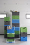 Sunware - Square vouwkrat met handgreep 32L antraciet - 49 x 36 x 24,5 cm