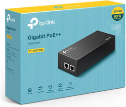 TP-Link TL-POE170S - PoE adapter - Gigabit Ethernet 60W - Zwart