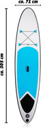 SUP Board Opblaasbaar Blauw/Wit