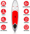 SUP Board Opblaasbaar Rood/Wit
