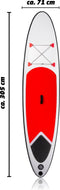 SUP Board Opblaasbaar Rood/Wit