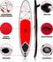 SUP Board Opblaasbaar Rood/Wit