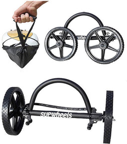 SUP wheels evolution X - SUP trolley - Supboard - Vervoer - Supwielen - Accessoire - Supboard karretje - Suppen - Moeiteloos tillen en verplaatsen van je supboard - Achter je fiets te plaatsen
