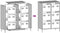 vidaXL Hoge Kast - 68x39x101,5 cm - Koudgewalst Staal - Wit