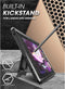 Supcase Unicorn Beetle Pro Tablethoes - Geschikt voor Samsung Galaxy Tab S9 - Met ingebouwde screenprotector - Kickstand - Full Body Protectie - Zwart