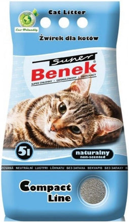Super Benek Bentonit Clay Ultra Klumpenstreu, naturbelassen, 5 Liter