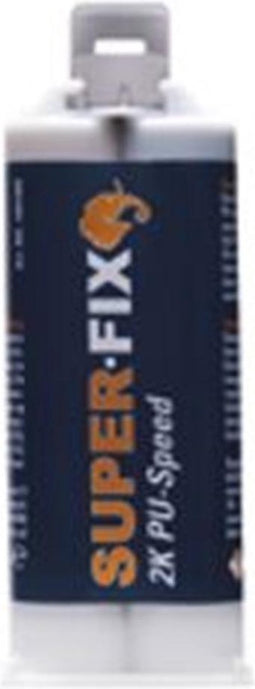 Super-Fix 2K PU Speed - zwart - tweecomponentenlijm - 50 ml