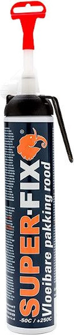 Super-Fix vloeibare pakking - rood - 200 ml