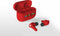 Super Mario - draadloze oordopjes | earpods - met oplaadcase - touch control - extra eartips - TWS (rood)