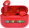 Super Mario - draadloze oordopjes | earpods - met oplaadcase - touch control - extra eartips - TWS (rood)