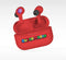 Super Mario - draadloze oordopjes | earpods - met oplaadcase - touch control - extra eartips - TWS (rood)