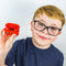 Super Mario - draadloze oordopjes | earpods - met oplaadcase - touch control - extra eartips - TWS (rood)
