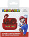 Super Mario - draadloze oordopjes | earpods - met oplaadcase - touch control - extra eartips - TWS (rood)