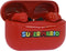 Super Mario - draadloze oordopjes | earpods - met oplaadcase - touch control - extra eartips - TWS (rood)