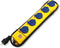 Super-Solid SL 554 DE IP54 Tafelcontactdozenblok 5-voudig geel/blauw 2m H07RN-F3G1,5 met schakelaar