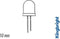 SUPERFELLE 10mm LED ROOD DIFFUUS 350mcd (L-813SRD-C)