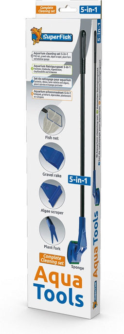 Superfish Aqua Tools - Aquarium - Schoonmaakset - 5 in 1 set