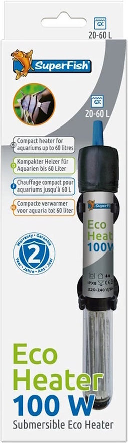 Superfish Eco Heater 100W - 20-60L - 21cm - Aquariumverwarming