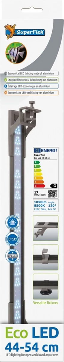 SuperFish Eco LED 44-54 cm - Goedkope Aquarium LED Verlichting
