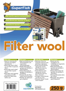 Superfish filterwatten wit - 250 gr