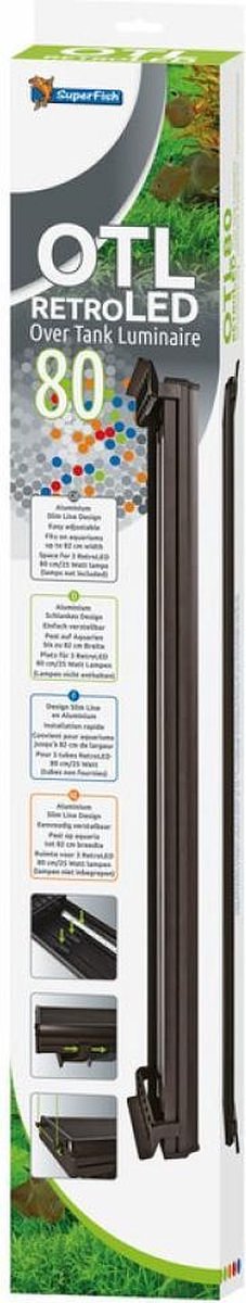 SuperFish Retroled armatuur OTL 80 cm (voor T8 - 25W)