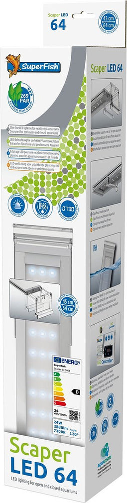 Superfish Scaper Led 64 cm - Aquarium LED Verlichting- 24 Watt