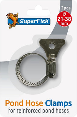 SuperFish - Slangklem Rvs Vleugel 21-38 Mm 2 St vijver